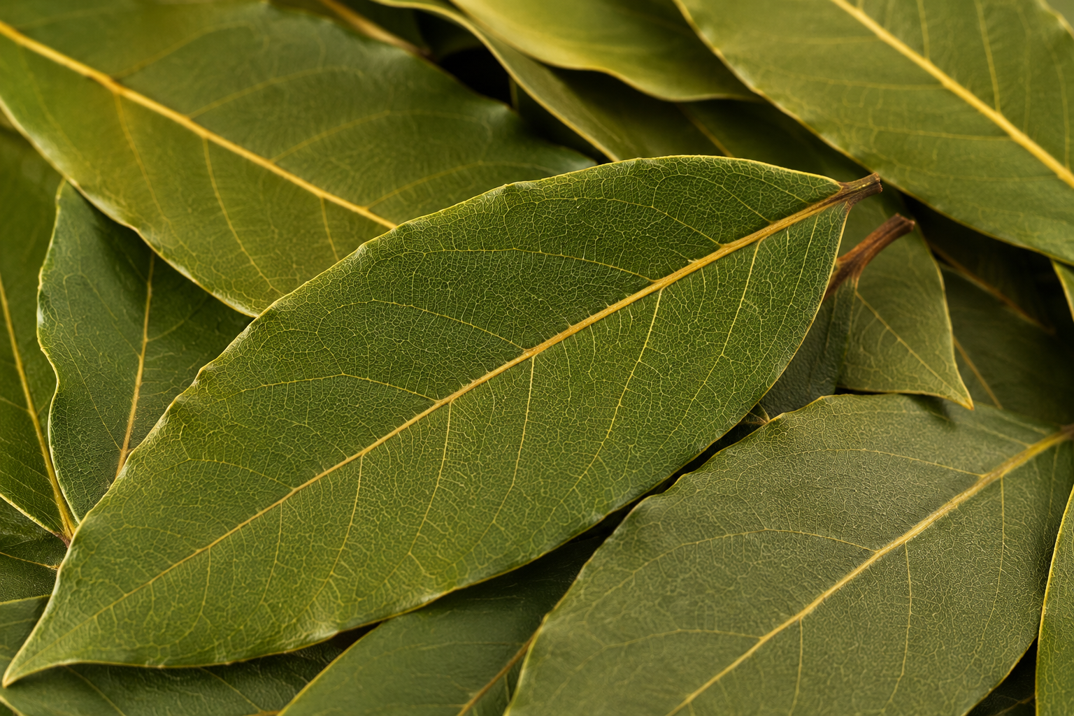 Dried laurel leaves